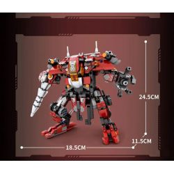 REOBRIX 33003 non  KHỦNG LONG CƠ KHÍ BA BIẾN HÌNH TRICERATOPS XE TĂNG BỌC THÉP MECHA bộ đồ chơi xếp lắp ráp ghép mô hình Creator MECHA DINO MECHA TRICERATOPS Sáng Tạo 930 khối