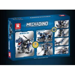 REOBRIX 33002 non  BA LOÀI KHỦNG LONG CƠ KHÍ BIẾN HÌNH TYRANNOSAURUS REX DINOSAUR MECHA bộ đồ chơi xếp lắp ráp ghép mô hình Creator MECHA DINO MECHA REX Sáng Tạo 940 khối