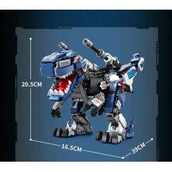 REOBRIX 33002 non  BA LOÀI KHỦNG LONG CƠ KHÍ BIẾN HÌNH TYRANNOSAURUS REX DINOSAUR MECHA bộ đồ chơi xếp lắp ráp ghép mô hình Creator MECHA DINO MECHA REX Sáng Tạo 940 khối