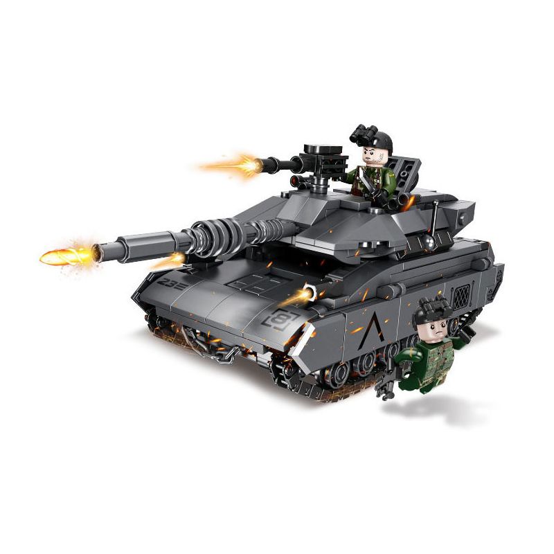 FORANGE FC4004 4004 non Lego VŨ KHÍ CỦA OVERLORD XE TĂNG CHIẾN ĐẤU CHỦ LỰC MERKAVA bộ đồ chơi xếp lắp ráp ghép mô hình Military Army MERKAVA MAIN BATTLE TANK Quân Sự Bộ Đội 393 khối