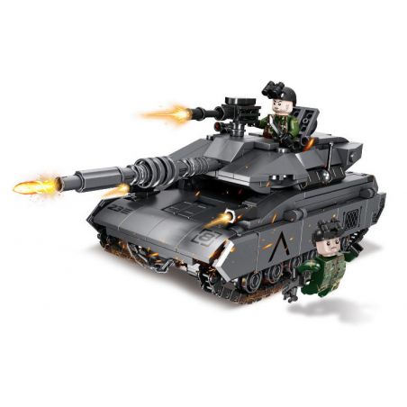 FORANGE FC4004 4004 non  VŨ KHÍ CỦA OVERLORD XE TĂNG CHIẾN ĐẤU CHỦ LỰC MERKAVA bộ đồ chơi xếp lắp ráp ghép mô hình Military Army MERKAVA MAIN BATTLE TANK Quân Sự Bộ Đội 393 khối