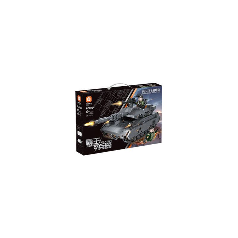 FORANGE FC4004 4004 non  VŨ KHÍ CỦA OVERLORD XE TĂNG CHIẾN ĐẤU CHỦ LỰC MERKAVA bộ đồ chơi xếp lắp ráp ghép mô hình Military Army MERKAVA MAIN BATTLE TANK Quân Sự Bộ Đội 393 khối