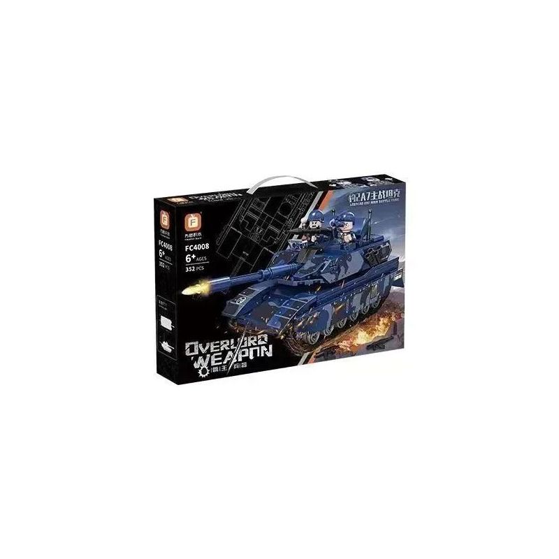 FORANGE FC4008 4008 non  VŨ KHÍ OVERLORD XE TĂNG CHIẾN ĐẤU CHỦ LỰC LEOPARD 2A7 bộ đồ chơi xếp lắp ráp ghép mô hình Military Army LEOPARD 2A7 MAIN BATTLE TANK Quân Sự Bộ Đội 352 khối