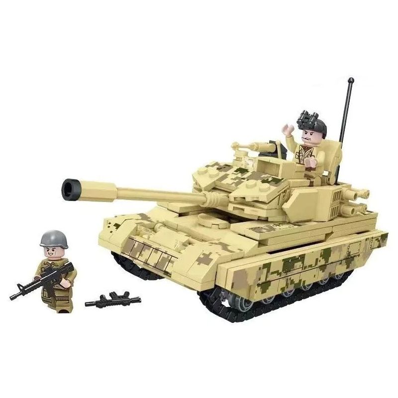 FORANGE FC4007 4007 non Lego VŨ KHÍ OVERLORD XE TĂNG CHIẾN ĐẤU CHỦ LỰC VT-4 bộ đồ chơi xếp lắp ráp ghép mô hình Military Army VT-4 MAIN BATTLE TANK Quân Sự Bộ Đội 372 khối