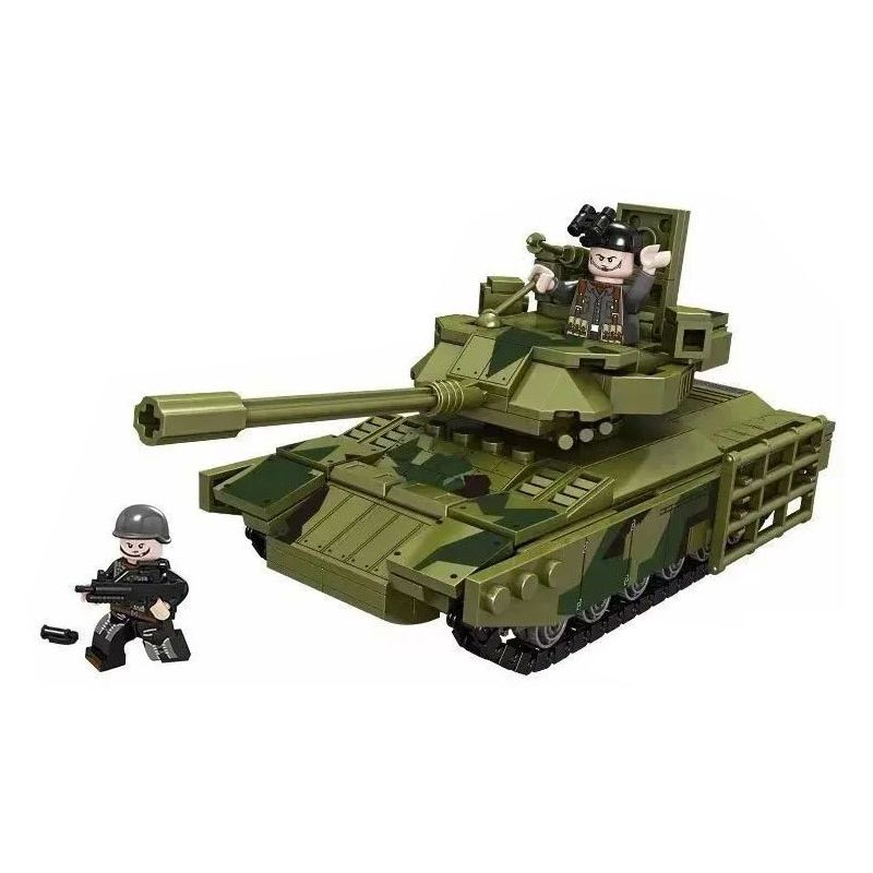 FORANGE FC4006 4006 non Lego VŨ KHÍ CỦA OVERLORD XE TĂNG CHIẾN ĐẤU CHỦ LỰC T-14 ARMATA bộ đồ chơi xếp lắp ráp ghép mô hình Military Army T-14 AMATA Quân Sự Bộ Đội 392 khối