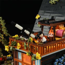 FUNWHOLE F9013 9013 non  CABIN KHUNG CHỮ bộ đồ chơi xếp lắp ráp ghép mô hình Creator A FRAME CABING Sáng Tạo 2061 khối