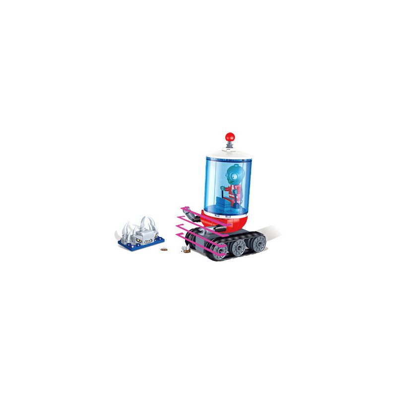 GUDI 60014 non  PLANTS VS. ZOMBIES 4 LOẠI PHƯƠNG TIỆN bộ đồ chơi xếp lắp ráp ghép mô hình Movie & Game Phim Và Trò Chơi 607 khối