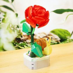 ZUANMA 103-F1 non  CHẬU CÂY ỐC SÊN bộ đồ chơi xếp lắp ráp ghép mô hình Creator Sáng Tạo 178 khối