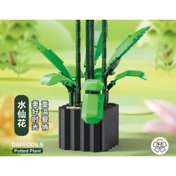 ZUANMA 101-11 non  HOA THỦY TIÊN bộ đồ chơi xếp lắp ráp ghép mô hình Creator DAFFODILS Sáng Tạo 838 khối