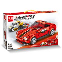 MINGDI LEIBAO 10131 non  MÁY PHÓNG XE FERRARI bộ đồ chơi xếp lắp ráp ghép mô hình Racers Đua Tốc Độ 407 khối