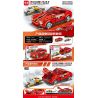 MINGDI LEIBAO 10131 non  MÁY PHÓNG XE FERRARI bộ đồ chơi xếp lắp ráp ghép mô hình Racers Đua Tốc Độ 407 khối