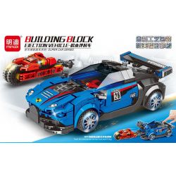 MINGDI LEIBAO 10129 non  XE PHÓNG bộ đồ chơi xếp lắp ráp ghép mô hình Racers Đua Tốc Độ 426 khối
