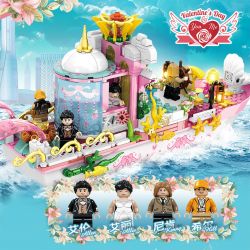 YONGLEXING 88041 non  CHUYẾN ĐI TUẦN TRĂNG MẬT bộ đồ chơi xếp lắp ráp ghép mô hình City HONEYMOON TRIP Thành Phố 690 khối