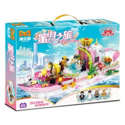 YONGLEXING 88041 non  CHUYẾN ĐI TUẦN TRĂNG MẬT bộ đồ chơi xếp lắp ráp ghép mô hình City HONEYMOON TRIP Thành Phố 690 khối