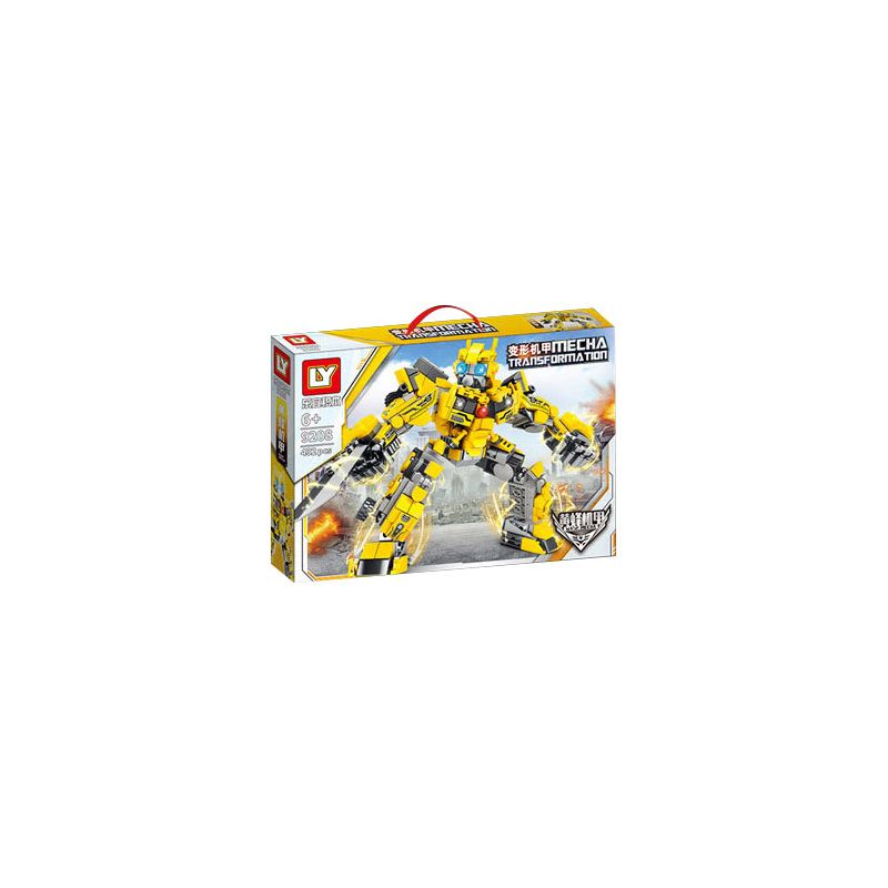 LY 9208 non Lego MECHA BIẾN HÌNH WASP bộ đồ chơi xếp lắp ráp ghép mô hình Movie & Game MECHA TRANSFORMATION Phim Và Trò Chơi 432 khối