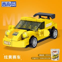 ZHEGAO 991007 non  XE KÉO RETRO 12 BUÝT KIỂU HỒNG KÔNG ĐIỆN THAM QUAN HAI TẦNG CẮM TRẠI MÙA HÈ ĐUA F1 MÀU VÀNG CHẠY ĐỎ NGẦU BEETLES THỂ THAO DANIEL BIG OFF -XE ĐƯỜNG BỘ CỔ ĐIỂN bộ đồ chơi xếp lắp ráp ghép mô hình Racers Đua Tốc Độ