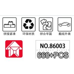 LE YI 86003 non  XE MUI TRẦN LAMBORGHINI V12 VISION GT tỷ lệ 1:16 bộ đồ chơi xếp lắp ráp ghép mô hình Creator Sáng Tạo 668 khối