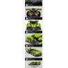 LE YI 86003 non  XE MUI TRẦN LAMBORGHINI V12 VISION GT tỷ lệ 1:16 bộ đồ chơi xếp lắp ráp ghép mô hình Creator Sáng Tạo 668 khối
