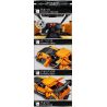 LE YI 86002 non  XE KÉO PORSCHE 964 tỷ lệ 1:16 bộ đồ chơi xếp lắp ráp ghép mô hình Creator Sáng Tạo 702 khối