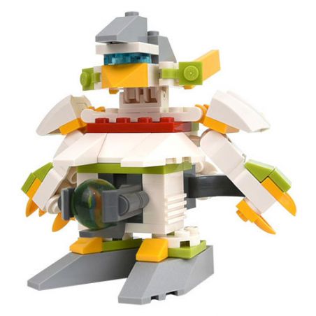 GUDI 9901 non  PINBALL MEN BẠCH HỔ ÁNH SÁNG bộ đồ chơi xếp lắp ráp ghép mô hình 71 khối