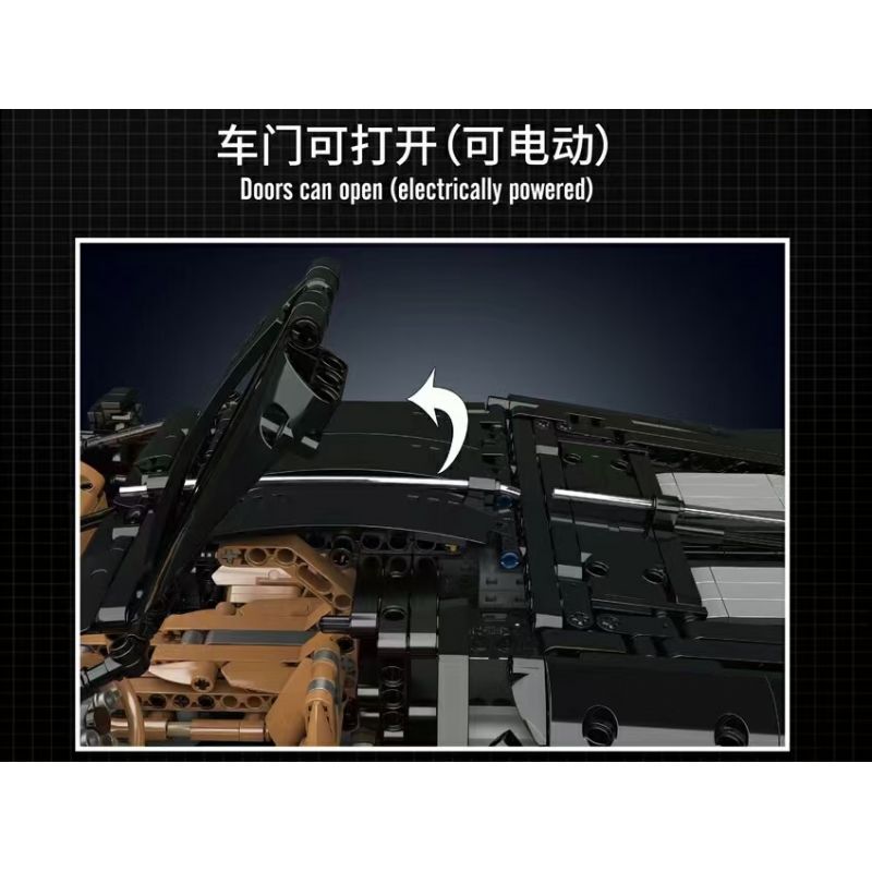 MouldKing 13163 13163S Mould King 13163 13163S non  ÂM THANH CỦA ĐÊM BUGATTI bộ đồ chơi xếp lắp ráp ghép mô hình  BUGATTI LA VOITURE NOIRE Kỹ Thuật Công Nghệ Cao Mô Hình Phương Tiện 4688 khối