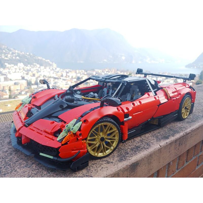 CHUANGPINLE HY01 MouldKing 13182 Mould King 13182 REBRICKABLE MOC-142670 142670 MOC142670 non  HUAYRA tỷ lệ 1:8 bộ đồ chơi xếp lắp ráp ghép mô hình  PAGANI HUAYRA Kỹ Thuật Công Nghệ Cao Mô Hình Phương Tiện 4802 khối