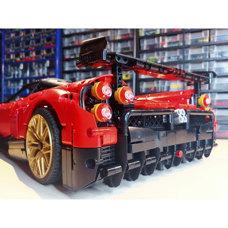 CHUANGPINLE HY01 MouldKing 13182 Mould King 13182 REBRICKABLE MOC-142670 142670 MOC142670 non  HUAYRA tỷ lệ 1:8 bộ đồ chơi xếp lắp ráp ghép mô hình  PAGANI HUAYRA Kỹ Thuật Công Nghệ Cao Mô Hình Phương Tiện 4802 khối