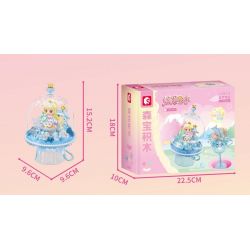 SEMBO 615027 non  THÚ CƯNG DỄ THƯƠNG ĐÔNG LẠNH CÂU CHUYỆN GIẤC MƠ XANH ĐÈN BÁNH PUDDING LẤP LÁNH bộ đồ chơi xếp lắp ráp ghép mô hình 103 khối SEMBO 615027 non  THÚ CƯNG DỄ THƯƠNG ĐÔNG LẠNH CÂU CHUYỆN GIẤC MƠ XANH ĐÈN BÁNH PUDDING LẤP LÁNH bộ đồ chơi xếp lắp ráp ghép mô hình 103 khối