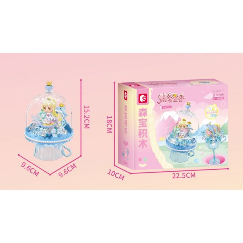 SEMBO 615027 non  THÚ CƯNG DỄ THƯƠNG ĐÔNG LẠNH CÂU CHUYỆN GIẤC MƠ XANH ĐÈN BÁNH PUDDING LẤP LÁNH bộ đồ chơi xếp lắp ráp ghép mô hình 103 khối SEMBO 615027 non  THÚ CƯNG DỄ THƯƠNG ĐÔNG LẠNH CÂU CHUYỆN GIẤC MƠ XANH ĐÈN BÁNH PUDDING LẤP LÁNH bộ đồ chơi xếp lắp ráp ghép mô hình 103 khối