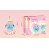 SEMBO 615027 non  THÚ CƯNG DỄ THƯƠNG ĐÔNG LẠNH CÂU CHUYỆN GIẤC MƠ XANH ĐÈN BÁNH PUDDING LẤP LÁNH bộ đồ chơi xếp lắp ráp ghép mô hình 103 khối