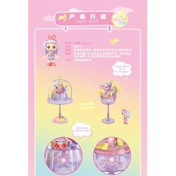 SEMBO 615025 non  THÚ CƯNG DỄ THƯƠNG ĐÔNG LẠNH ĐÈN BÁNH PUDDING LẤP LÁNH MẶT TRỜI ẤM ÁP NHO bộ đồ chơi xếp lắp ráp ghép mô hình 106 khối