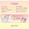 SEMBO 615024 non  THÚ CƯNG ĐÔNG LẠNH DỄ THƯƠNG DÂU TÂY MÀU HỒNG VÀ ĐÈN BÁNH PUDDING LẤP LÁNH bộ đồ chơi xếp lắp ráp ghép mô hình 95 khối