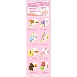 SEMBO 615020 non  THÚ CƯNG ĐÔNG LẠNH DỄ THƯƠNG 8 LOẠI BÁNH SANDWICH NGƯỜI TUYẾT SÔ CÔ LA VANI KHOAI MÔN NGHIỀN NHUYỄN CAM VIỆT QUẤT SỮA ANH ĐÀO KEM QUE ĐÔI DÂU TÂY TRẮNG MÌ MATCHA NHÂN TRÁI CÂY ĐÁ bộ đồ chơi xếp lắp ráp ghép mô hình