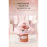 LOZ 1298 non  BÓ HOA BOBO MÀU HỒNG LÃNG MẠN bộ đồ chơi xếp lắp ráp ghép mô hình Creator Sáng Tạo 285 khối