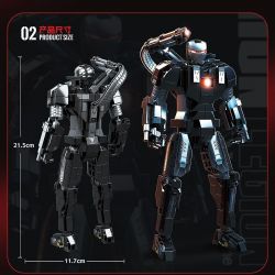 RENZAIMA 795 non  CỖ MÁY CHIẾN TRANH bộ đồ chơi xếp lắp ráp ghép mô hình Super Heroes WAR MACHINE Siêu Nhân Anh Hùng 585 khối