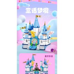 AREA-X AX0504 0504 non  LÂU ĐÀI KACHA TRUYỆN CỔ TÍCH XỨ SỞ MỘNG MƠ bộ đồ chơi xếp lắp ráp ghép mô hình FAIRY DREAM