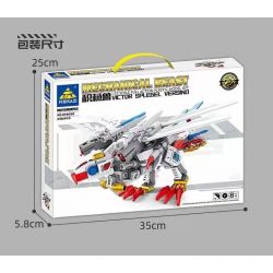 Kazi KY8090 8090 non  QUÁI VẬT TÍCH LŨY KỀN MẮT XANH CƠN BÃO tỷ lệ 1:72 bộ đồ chơi xếp lắp ráp ghép mô hình MECHANICAL BEAST 236 khối