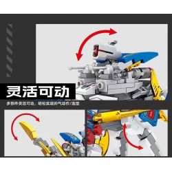 Kazi KY8089 8089 non  TÍCH LŨY SÓI CHẠY NƯỚC RÚT tỷ lệ 1:72 bộ đồ chơi xếp lắp ráp ghép mô hình MECHANICAL BEAST 256 khối