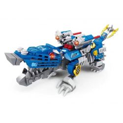 Kazi KY8088 8088 non  TÍCH LŨY DŨNG CẢM CHIẾN ĐẤU CHỐNG LẠI QUÁI VẬT CÁ SẤU HOÀNG ĐẾ tỷ lệ 1:72 bộ đồ chơi xếp lắp ráp ghép mô hình MECHANICAL BEAST 250 khối