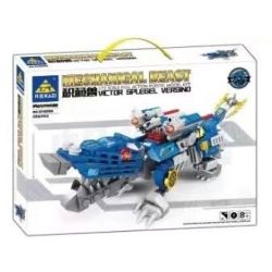 Kazi KY8088 8088 non  TÍCH LŨY DŨNG CẢM CHIẾN ĐẤU CHỐNG LẠI QUÁI VẬT CÁ SẤU HOÀNG ĐẾ tỷ lệ 1:72 bộ đồ chơi xếp lắp ráp ghép mô hình MECHANICAL BEAST 250 khối