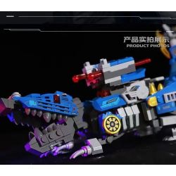 Kazi KY8088 8088 non  TÍCH LŨY DŨNG CẢM CHIẾN ĐẤU CHỐNG LẠI QUÁI VẬT CÁ SẤU HOÀNG ĐẾ tỷ lệ 1:72 bộ đồ chơi xếp lắp ráp ghép mô hình MECHANICAL BEAST 250 khối