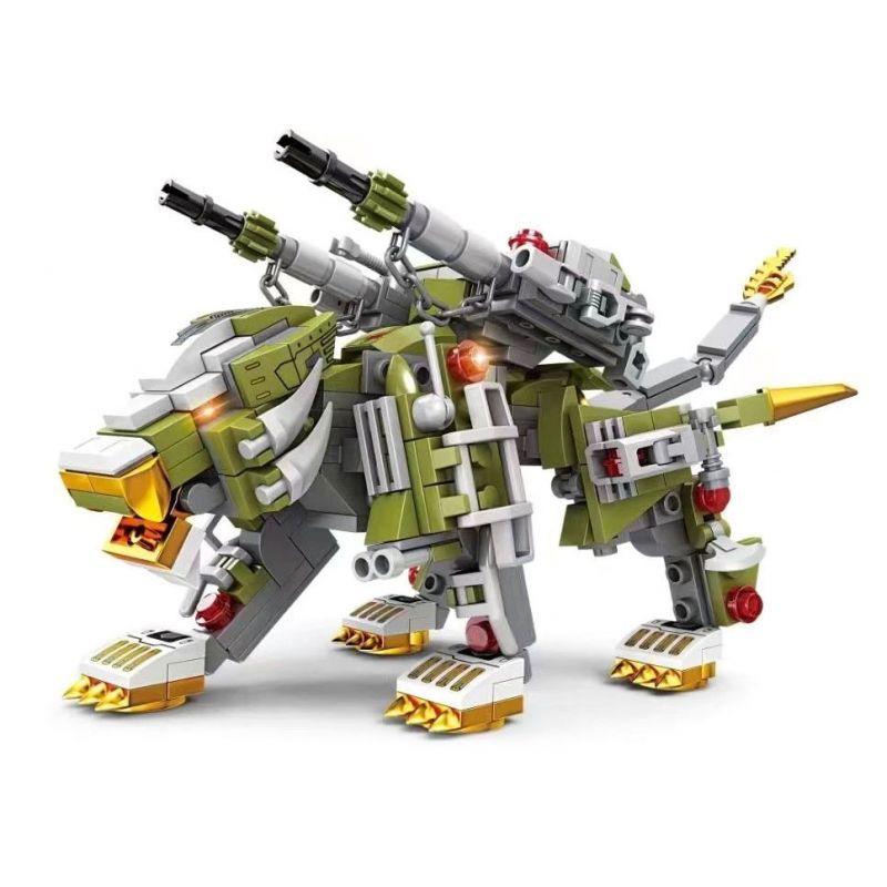 Kazi KY8086 8086 non Lego TÍCH LŨY SƯ TỬ PHÁO HẠNG NẶNG ĐƯỢC TRANG BỊ MẠNH tỷ lệ 1:72 bộ đồ chơi xếp lắp ráp ghép mô hình MECHANICAL BEAST 288 khối