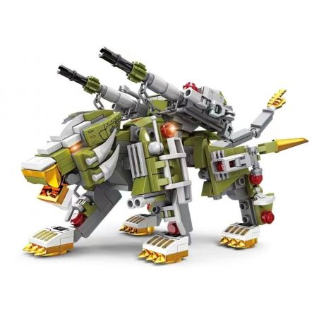 Kazi KY8086 8086 non  TÍCH LŨY SƯ TỬ PHÁO HẠNG NẶNG ĐƯỢC TRANG BỊ MẠNH tỷ lệ 1:72 bộ đồ chơi xếp lắp ráp ghép mô hình MECHANICAL BEAST 288 khối