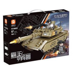 FORANGE FC4002 4002 non  VŨ KHÍ CỦA OVERLORD XE TĂNG TRẠM CHÍNH M1A2 bộ đồ chơi xếp lắp ráp ghép mô hình Military Army M1A2 MAIN BATTLE TANK Quân Sự Bộ Đội 406 khối