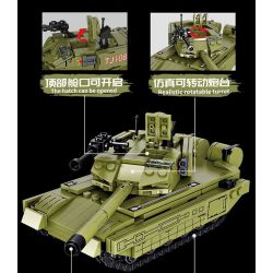 FORANGE FC4001 4001 non  VŨ KHÍ OVERLORD XE TĂNG CHIẾN ĐẤU CHỦ LỰC 99A bộ đồ chơi xếp lắp ráp ghép mô hình Military Army 99A MAIN BATTLE TANK Quân Sự Bộ Đội 391 khối