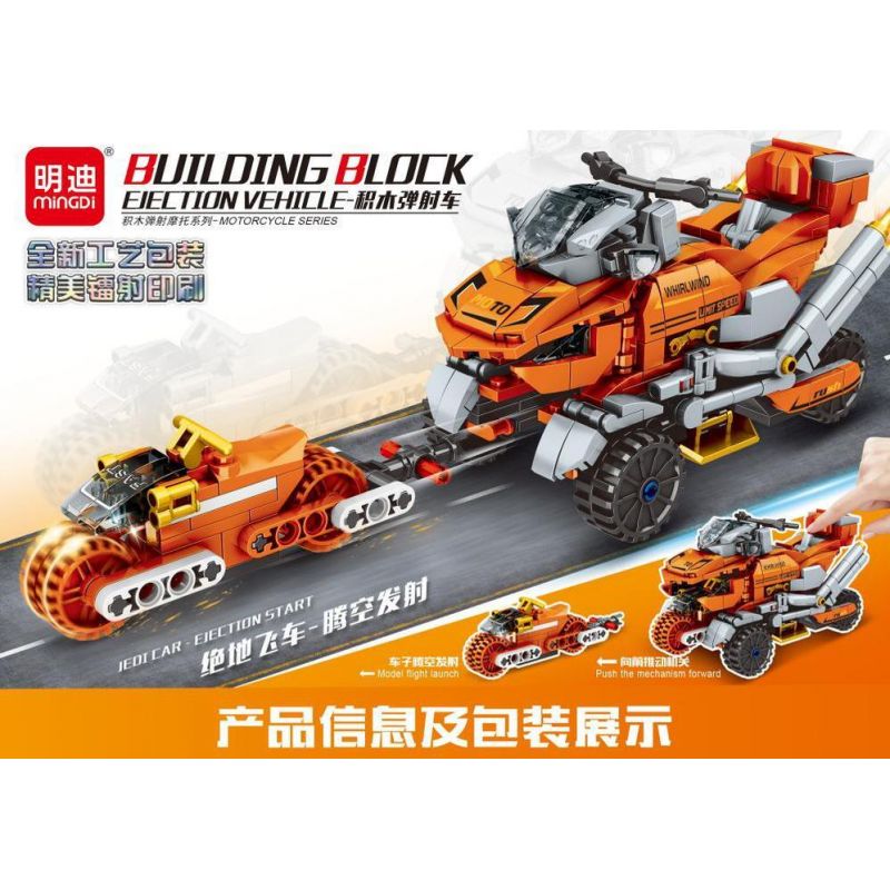 MINGDI LEIBAO 10127 non  PHƯƠNG TIỆN PHÓNG XE TỐC ĐỘ JEDI bộ đồ chơi xếp lắp ráp ghép mô hình Racers Đua Tốc Độ 433 khối