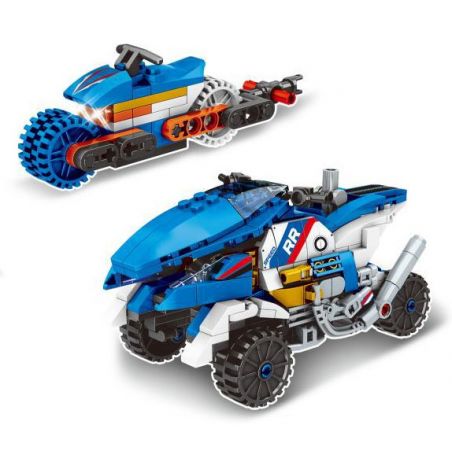 MINGDI LEIBAO 10126 non  PHƯƠNG TIỆN PHÓNG MÁY TĂNG TỐC BĂNG bộ đồ chơi xếp lắp ráp ghép mô hình Racers Đua Tốc Độ 406 khối