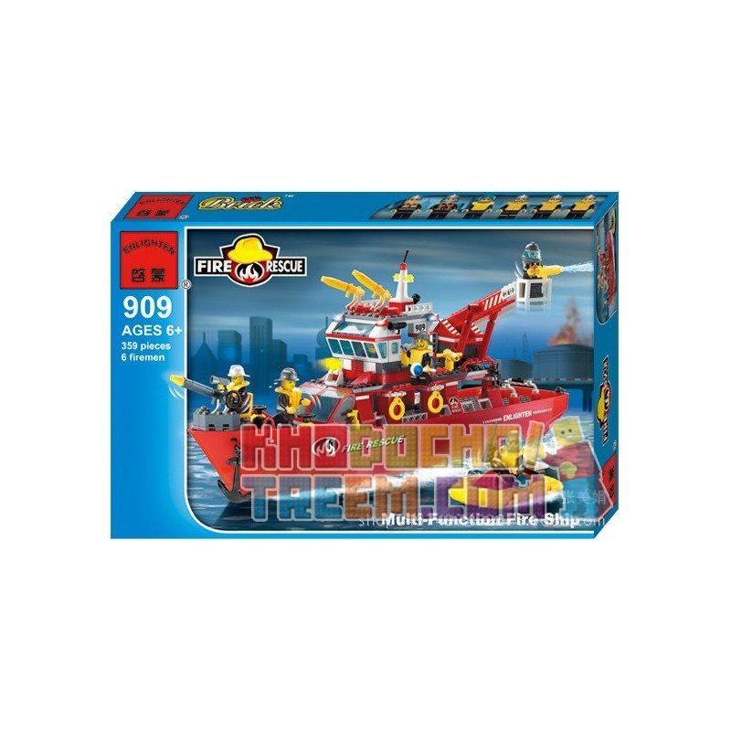 QMAN ENLIGHTEN KEEPPLEY 909 non  TÀU CỨU HỎA LỚN TRÊN BIỂN bộ đồ chơi xếp lắp ráp ghép mô hình City FIRE RESCUE MULTI-FUNCTION SHIP Thành Phố 359 khối QMAN ENLIGHTEN KEEPPLEY 909 non  TÀU CỨU HỎA LỚN TRÊN BIỂN bộ đồ chơi xếp lắp ráp ghép mô hình City FIRE RESCUE MULTI-FUNCTION SHIP Thành Phố 359 khối