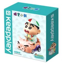 KEEPPLEY K20619 20619 non  CRAYON SHIN-CHAN XE ZAEMON CỦA bộ đồ chơi xếp lắp ráp ghép mô hình Movie & Game Phim Và Trò Chơi