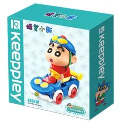 KEEPPLEY K20618 20618 non  CRAYON SHIN-CHAN XE THỂ THAO NĂNG ĐỘNG CỦA bộ đồ chơi xếp lắp ráp ghép mô hình Movie & Game Phim Và Trò Chơi